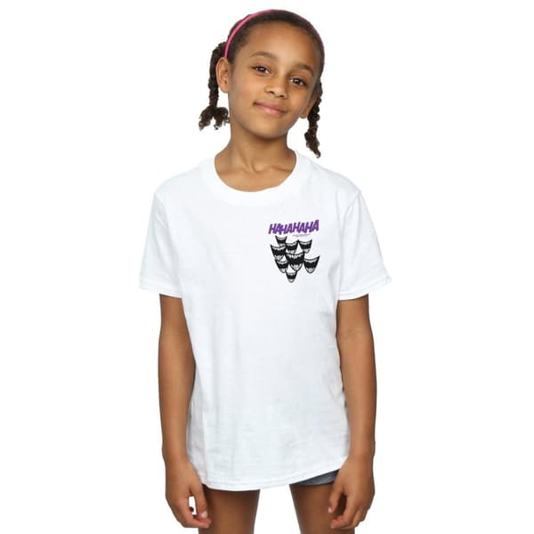 DC Comics Flickor Batman Joker Smile T-shirt i bomull med brösttryck