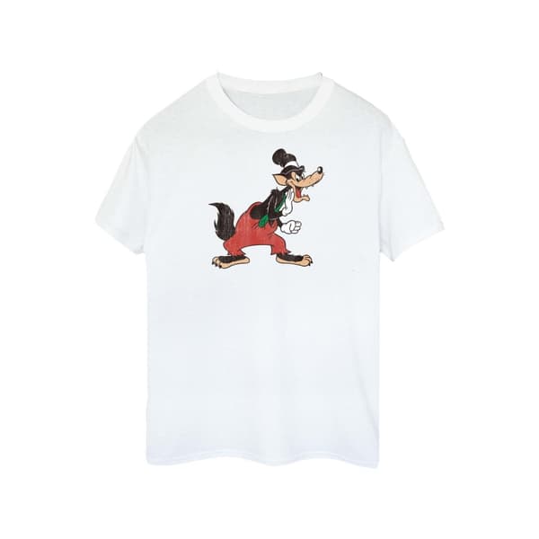 Disney Dam/Tjej Tre små grisar Stor stygg varg Boyfriend T-shirt i bomull