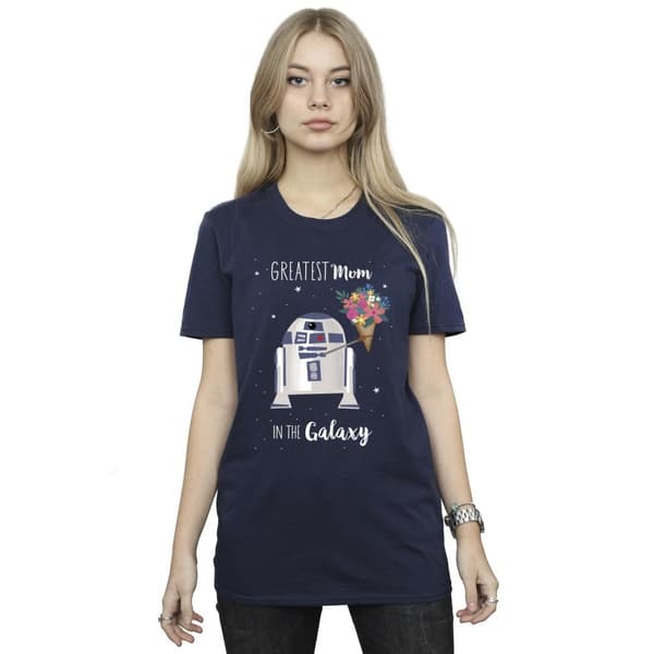Star Wars Womens/Ladies Episode IV A New Hope Greatest Mum Cotton Boyfriend T-Shirt