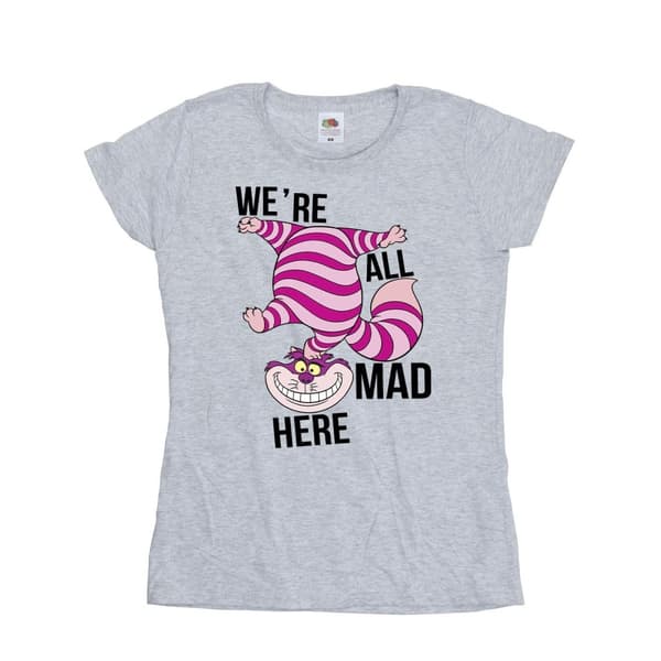 Disney Dam/Tjej - Alice i underlandet - Alla är galna här - T-shirt i bomull