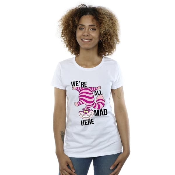 Disney Dam/Tjej - Alice i underlandet - Alla är galna här - T-shirt i bomull