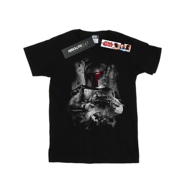 Star Wars Girls Boba Fett Distressed Cotton T-Shirt