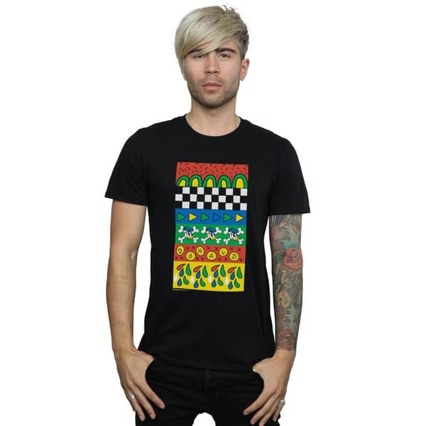 Disney Mens Donald Duck Vintage Pattern T-Shirt