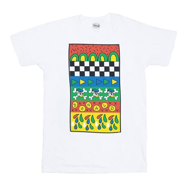 Disney Mens Donald Duck Vintage Pattern T-Shirt