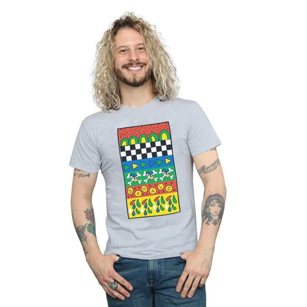 Disney Mens Donald Duck Vintage Pattern T-Shirt