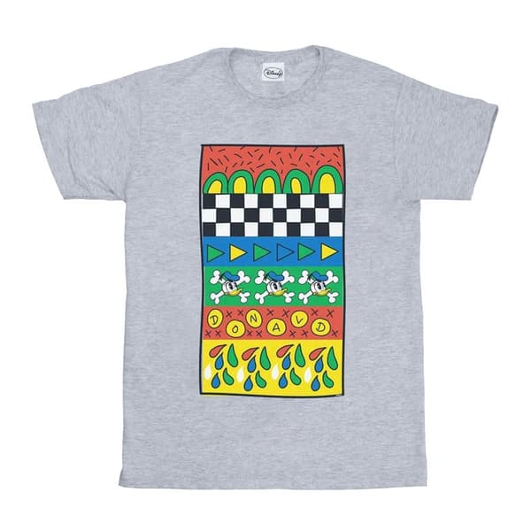 Disney Mens Donald Duck Vintage Pattern T-Shirt
