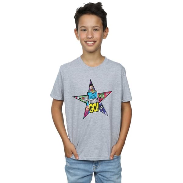 DC Comics Boys Teen Titans Go Star Logo T-Shirt