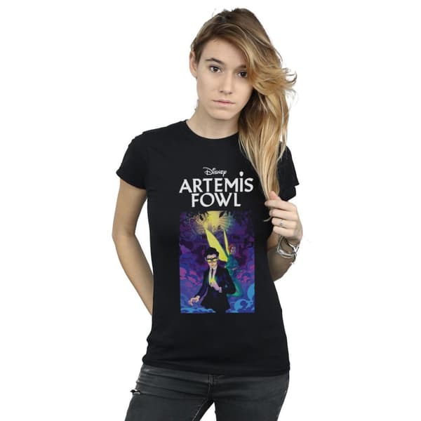 Disney Womens/Ladies Artemis Fowl Book Cover Cotton T-Shirt