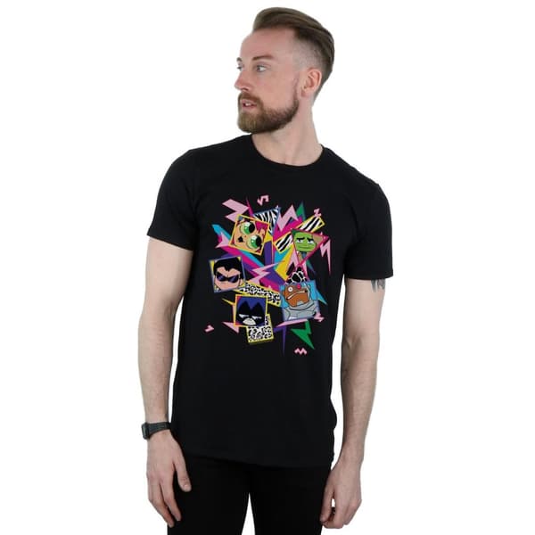 DC Comics Mens Teen Titans Go 80s Icons T-Shirt