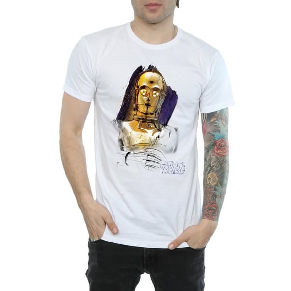 Star Wars C-3PO-borstad t-shirt från De sista jediriddarna