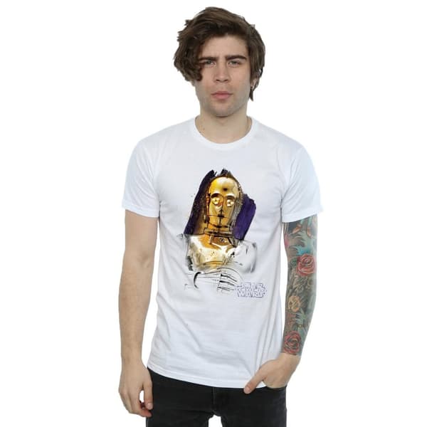 Star Wars C-3PO-borstad t-shirt från De sista jediriddarna