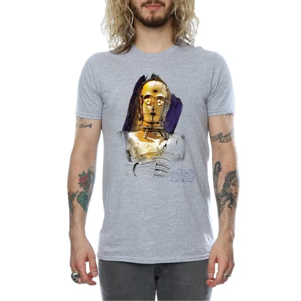 Star Wars C-3PO-borstad t-shirt från De sista jediriddarna