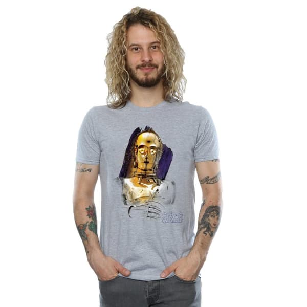 Star Wars C-3PO-borstad t-shirt från De sista jediriddarna