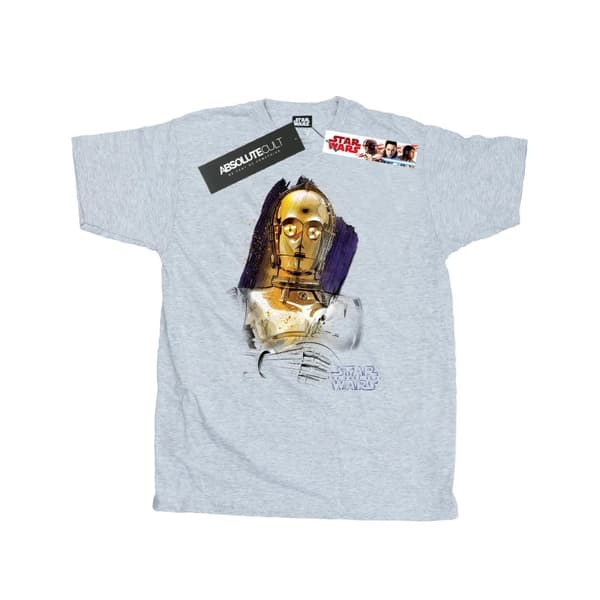 Star Wars C-3PO-borstad t-shirt från De sista jediriddarna