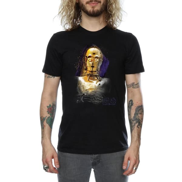 Star Wars C-3PO-borstad t-shirt från De sista jediriddarna