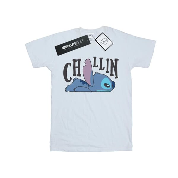 Disney Womens/Ladies Lilo And Stitch Chillin Cotton Boyfriend T-Shirt