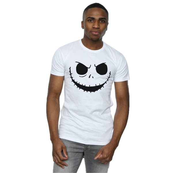 Disney Mens Nightmare Before Christmas Jack´s Face Bold T-shirt