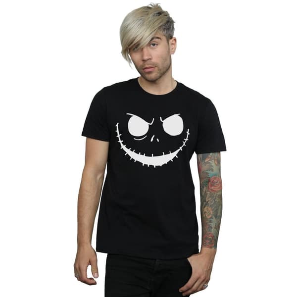 Disney Mens Nightmare Before Christmas Jack´s Face Bold T-shirt
