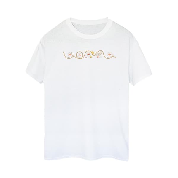 Disney Dam / Dam Winnie The Pooh Tigger Linje Bomull Boyfriend T-shirt