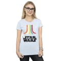 Pikkukuva 2 / 3: Star Wars Womens/Ladies Retro Rainbow Cotton T-Shirt