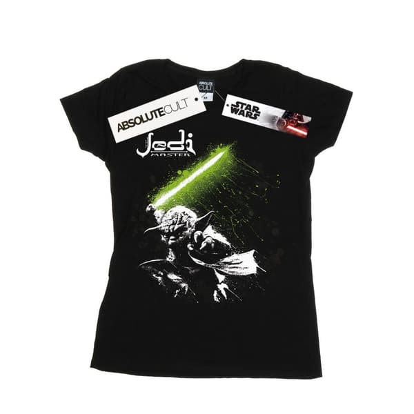 Star Wars Dam/Tjej Yoda Jedi Master Bomulls-T-shirt