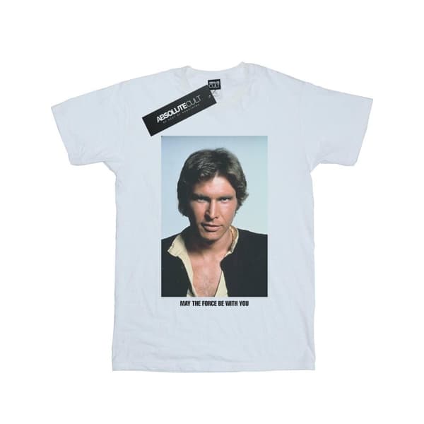 Star Wars Han Solo May The Force T-shirt i bomull för flickor