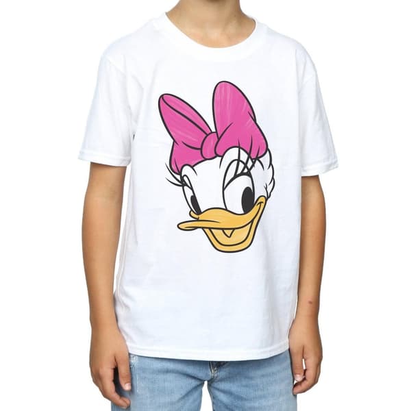 Disney Pojkar - Daisy Duck - T-shirt med målat huvud