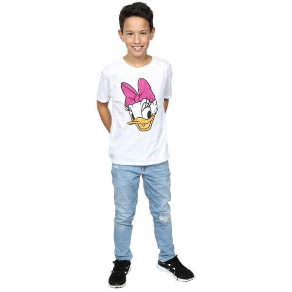 Disney Pojkar - Daisy Duck - T-shirt med målat huvud