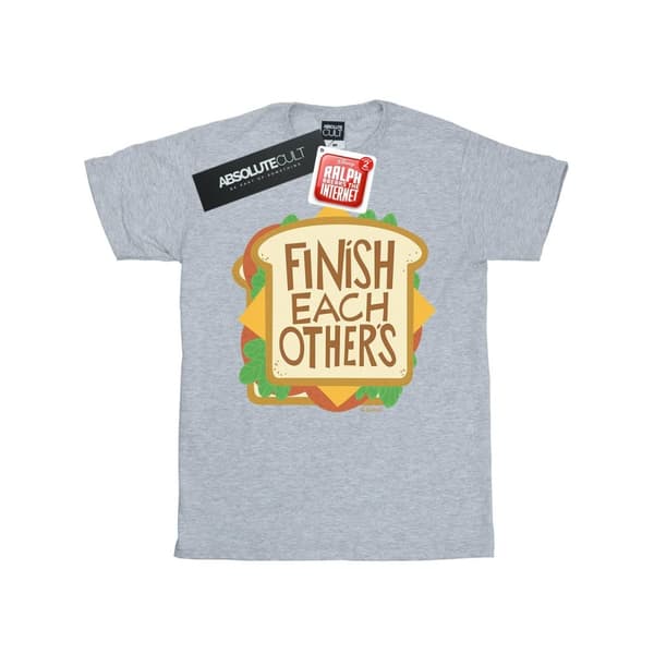 Disney Dam/kvinnor Wreck It Ralph Anna´s Skjorta Bomull Boyfriend T-shirt