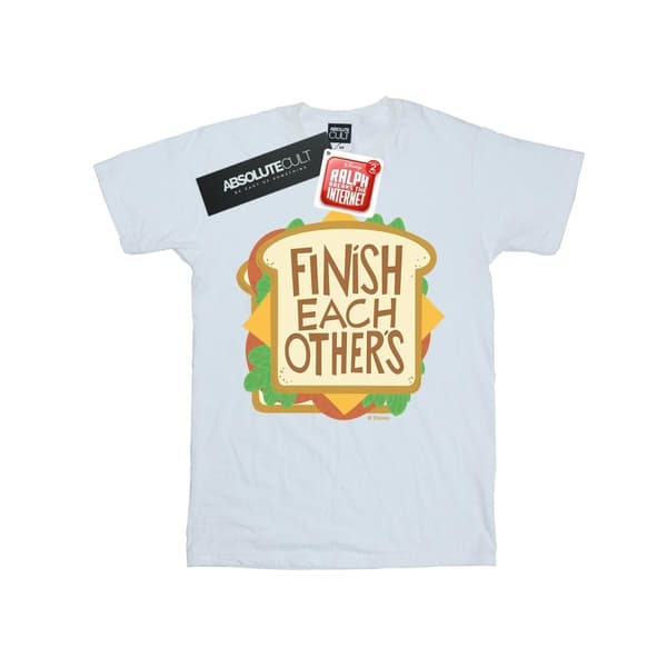 Disney Dam/kvinnor Wreck It Ralph Anna´s Skjorta Bomull Boyfriend T-shirt