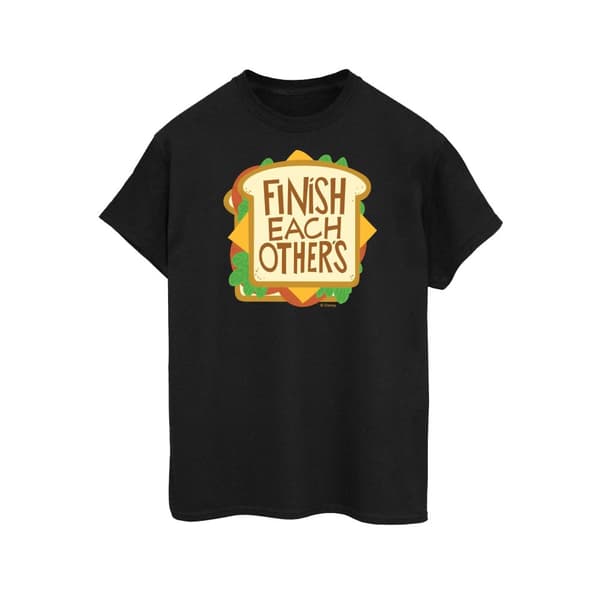 Disney Dam/kvinnor Wreck It Ralph Anna´s Skjorta Bomull Boyfriend T-shirt