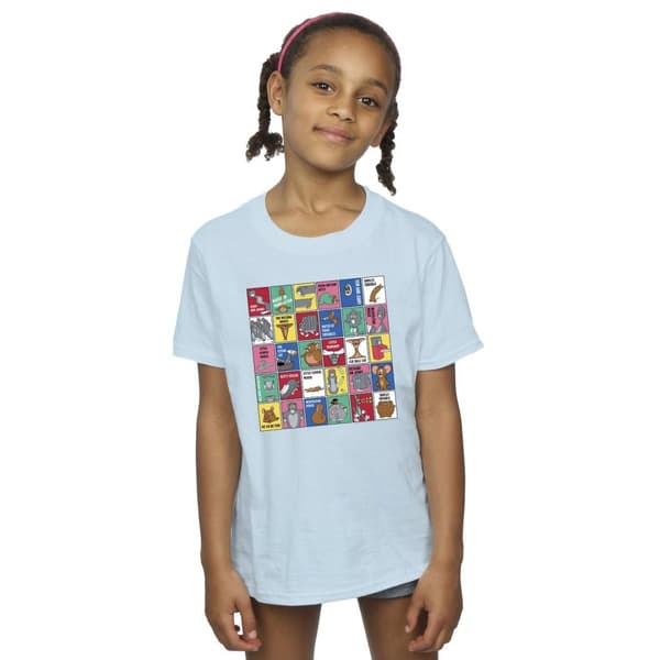 Tom And Jerry T-shirt i bomull med rutmönster för flickor