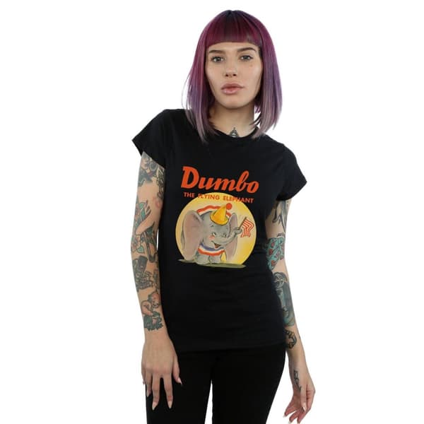 Disney Womens/Ladies Dumbo Flying Elephant Cotton T-Shirt
