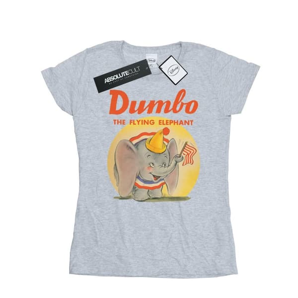 Disney Womens/Ladies Dumbo Flying Elephant Cotton T-Shirt