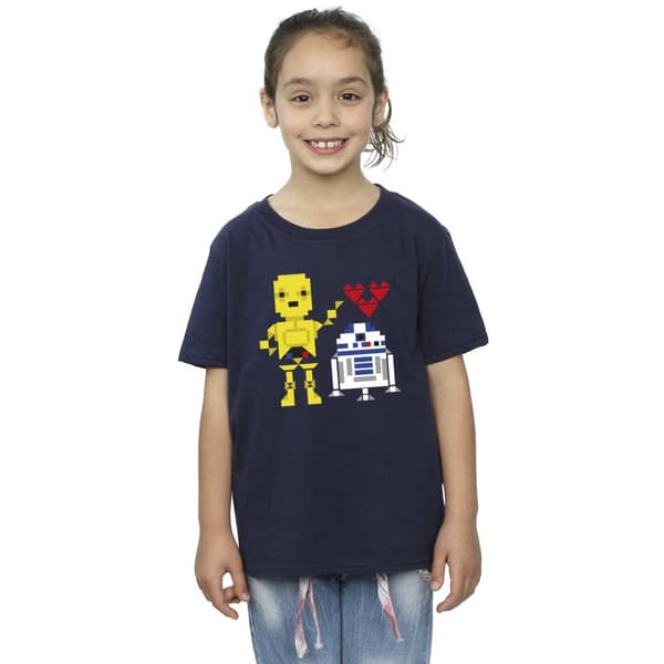 Star Wars Girls Heart Robot Cotton T-Shirt