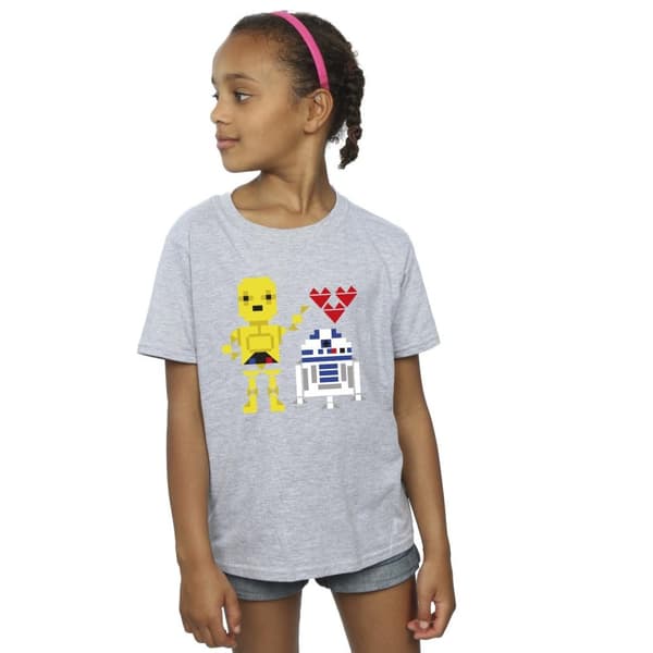 Star Wars Girls Heart Robot Cotton T-Shirt