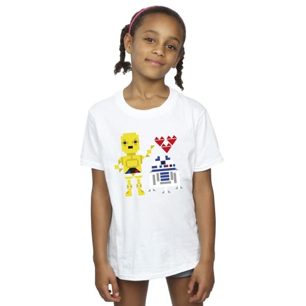 Star Wars Girls Heart Robot Cotton T-Shirt
