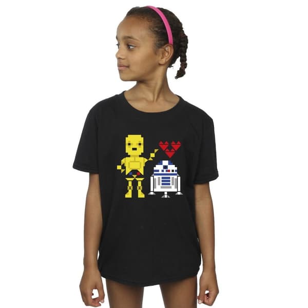 Star Wars Girls Heart Robot Cotton T-Shirt