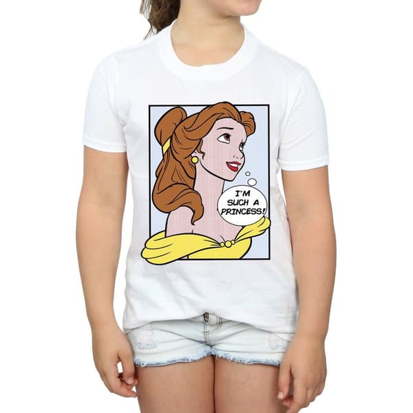 Disney Princess Belle Pop Art T-shirt i bomull för flickor
