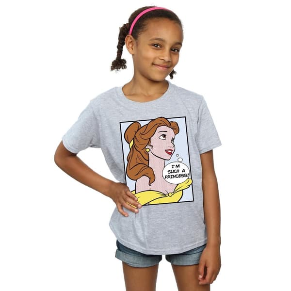 Disney Princess Belle Pop Art T-shirt i bomull för flickor
