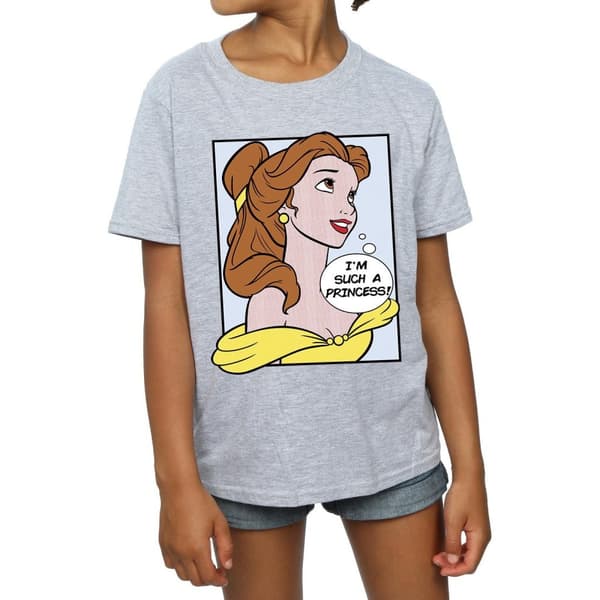 Disney Princess Belle Pop Art T-shirt i bomull för flickor