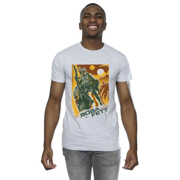Star Wars Mens Boba Fett Collage T-Shirt