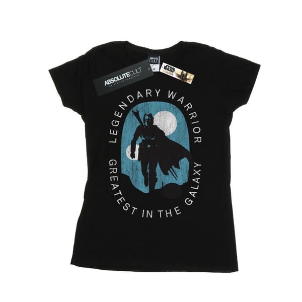 Star Wars Dam/Tjej The Mandalorian Legendary Warrior Greatest In The Galaxy T-shirt i bomull