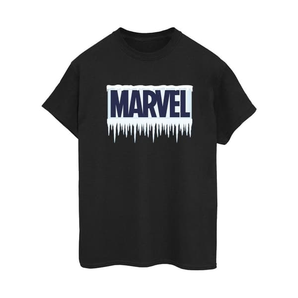Marvel Womens/Ladies Icicle Logo Cotton Boyfriend T-Shirt