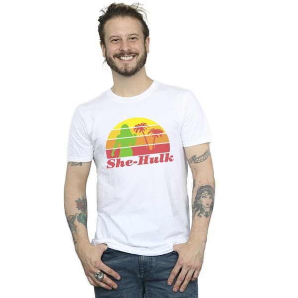 Marvel Mens She-Hulk: Attorney At Law Sunset Flex T-Shirt