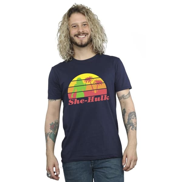 Marvel Mens She-Hulk: Attorney At Law Sunset Flex T-Shirt