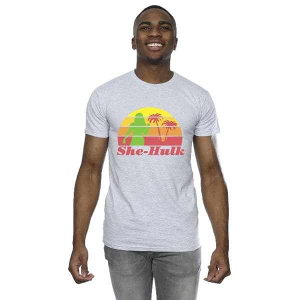 Marvel Mens She-Hulk: Attorney At Law Sunset Flex T-Shirt