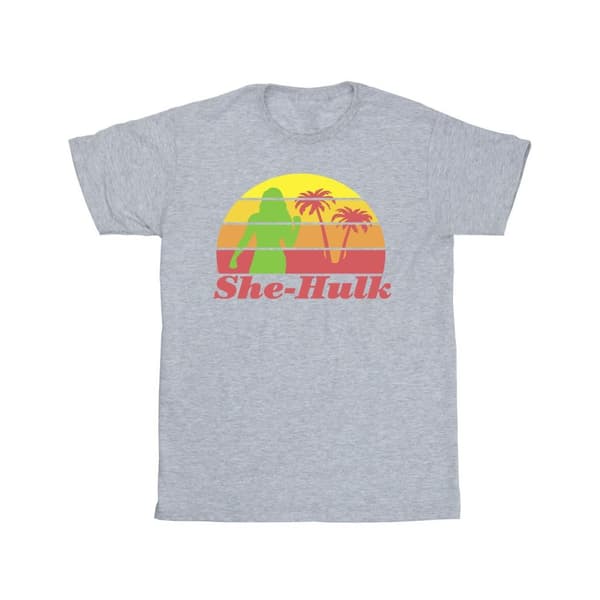 Marvel Mens She-Hulk: Attorney At Law Sunset Flex T-Shirt