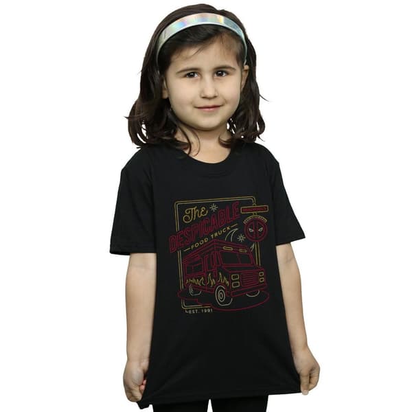 Marvel T-shirt i bomull för flickor - Deadpool The Despicable Food Truck