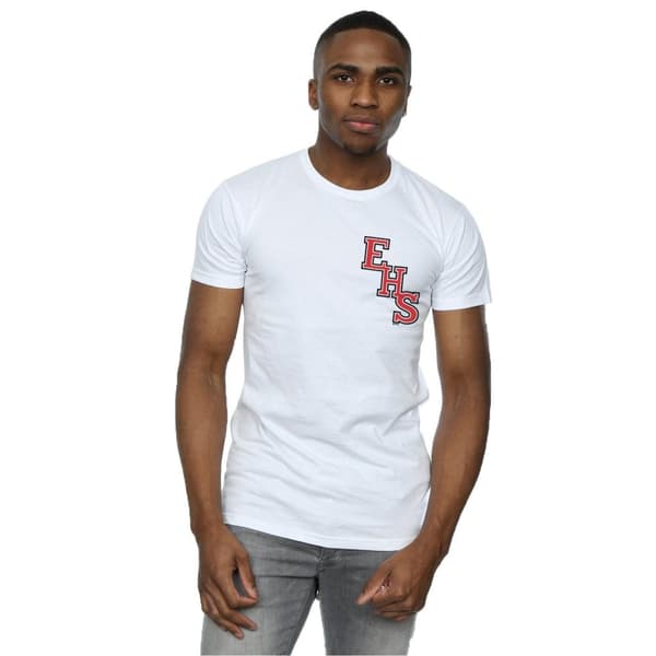 Disney Mens High School Musical The Musical EHS Logo Breast Print T-Shirt